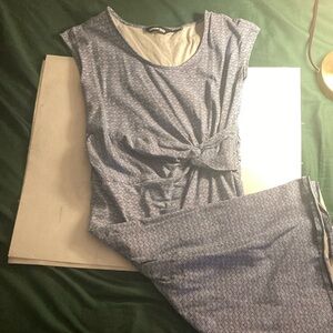 Land’s End Blue Patterned Dress